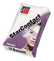 Клеевой и базовый штукатурный состав Baumit StarContact Winter, 25 кг